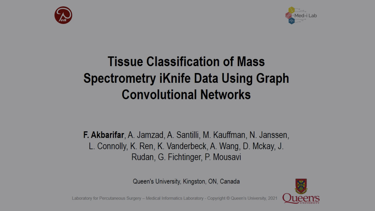 Tissue Classification of Mass Spectrometry iKnife Data Using Graph Convolutional Networks