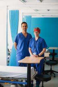 Dr. Ausman and Dr. Mewhort, the doctors who operated on Ms. Morris. 