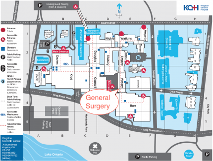 kingston general map Contact Information Department Of Surgery School Of Medicine kingston general map
