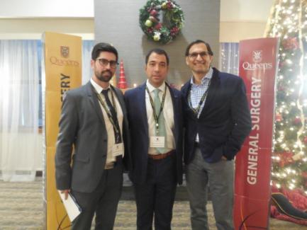 Pictured are Dr Sunil Patel (left), Dr Hernandez-Alejandro (center) and Dr Sulaiman Nanji (right)