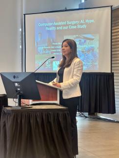 Parvin Mousavi presenting at Sorbie Day